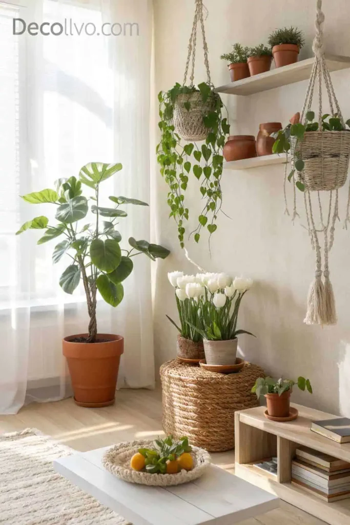 Add Fresh Greenery and Florals