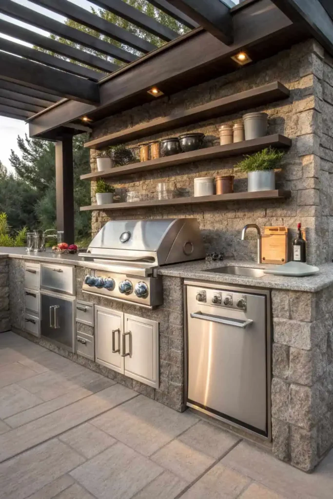 Built-In Grilling Stations With Storage Solutions