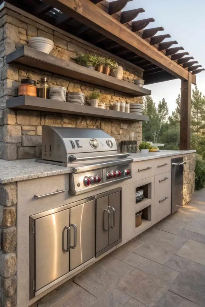 Built-In Grilling Stations With Storage Solutions