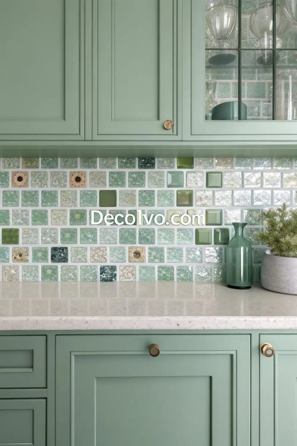 Design a Backsplash Using Recycled Glass Tiles