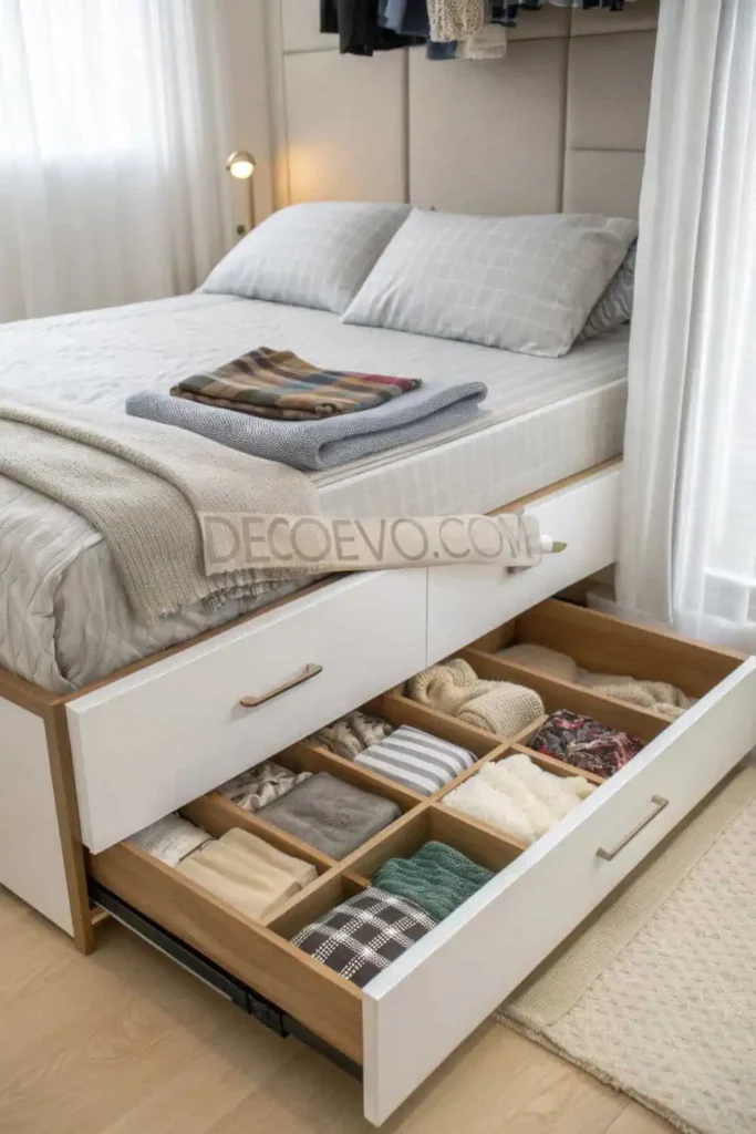 Simple Incorporate Under Bed Storage