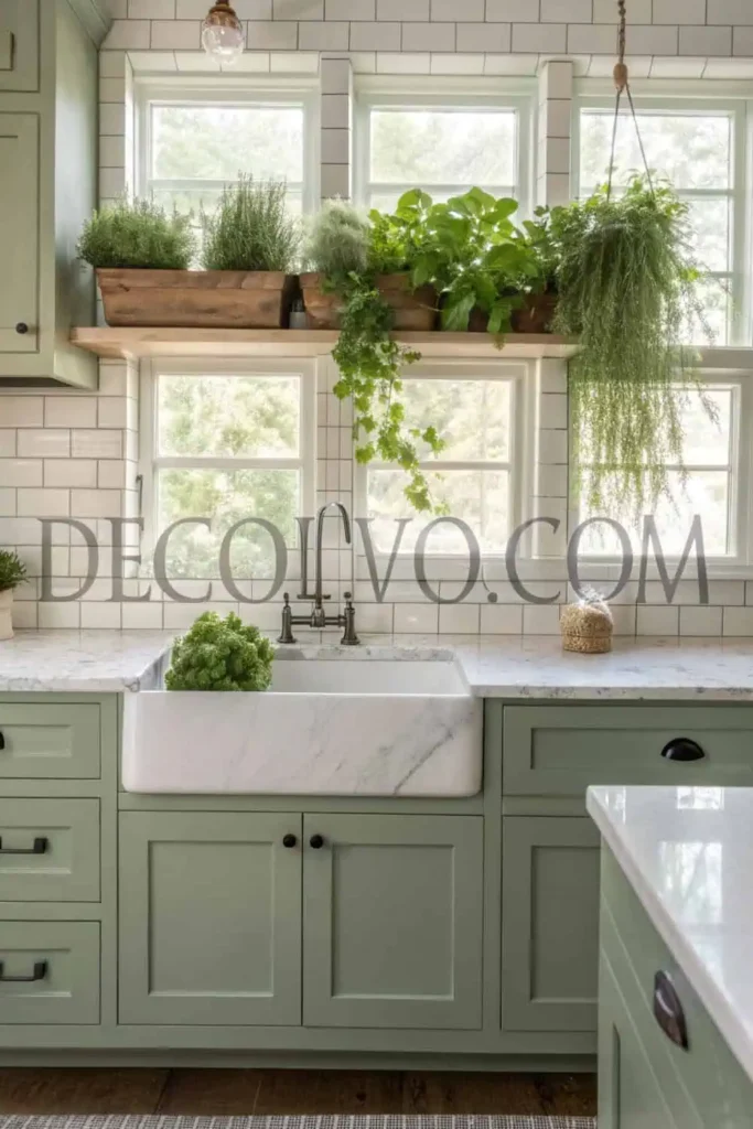 Install a Living Herb Wall Above Your Sink