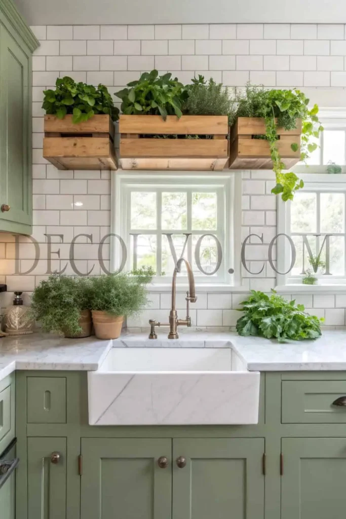 Install a Herb Garden Above Your Sink