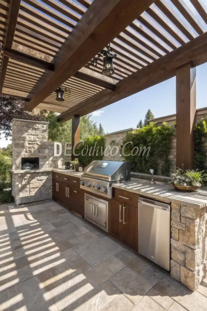 Natural Wood Pergolas and Shade Structures