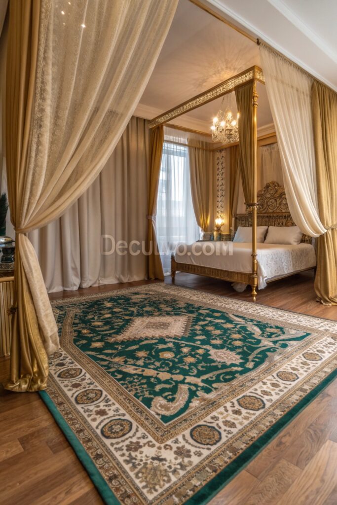 Play With Accent Rugs and Curtains