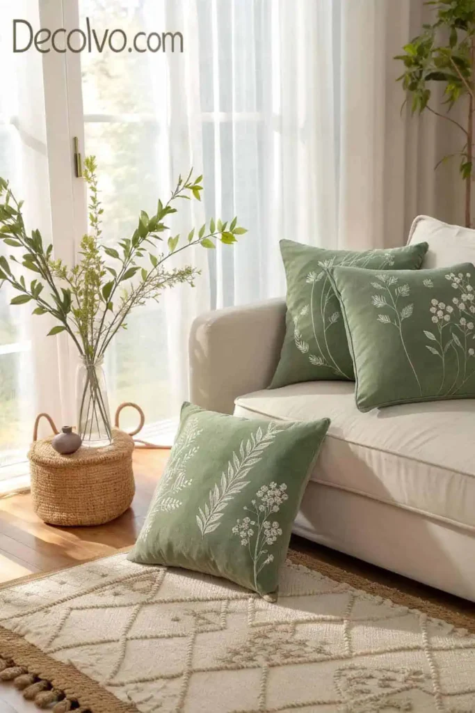 Update Throw Pillows and Rugs