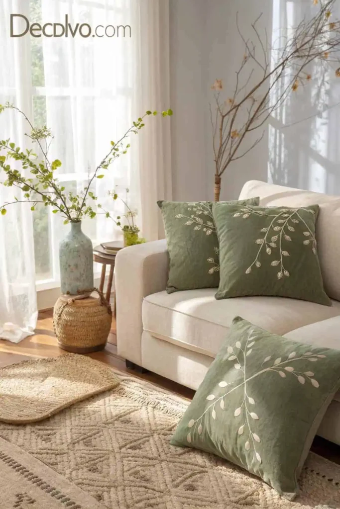 Update Throw Pillows and Rugs