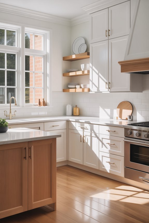 natural wood accents harmonize