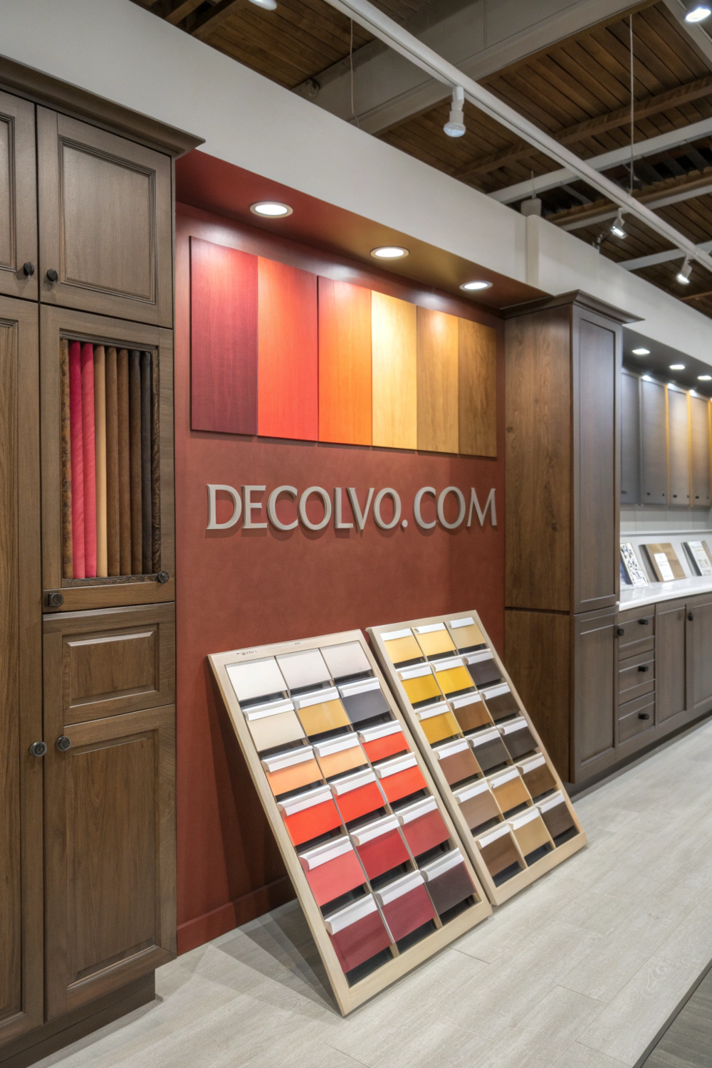 Selection of red paint tones