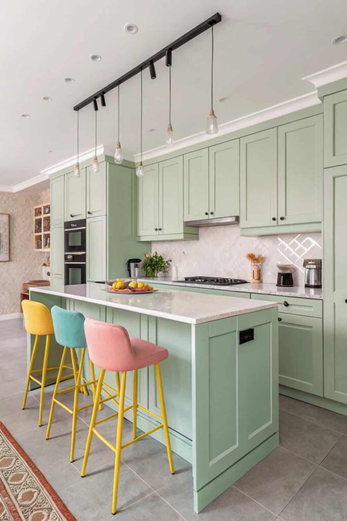 Add Pops of Color to Contemporary Kitchens