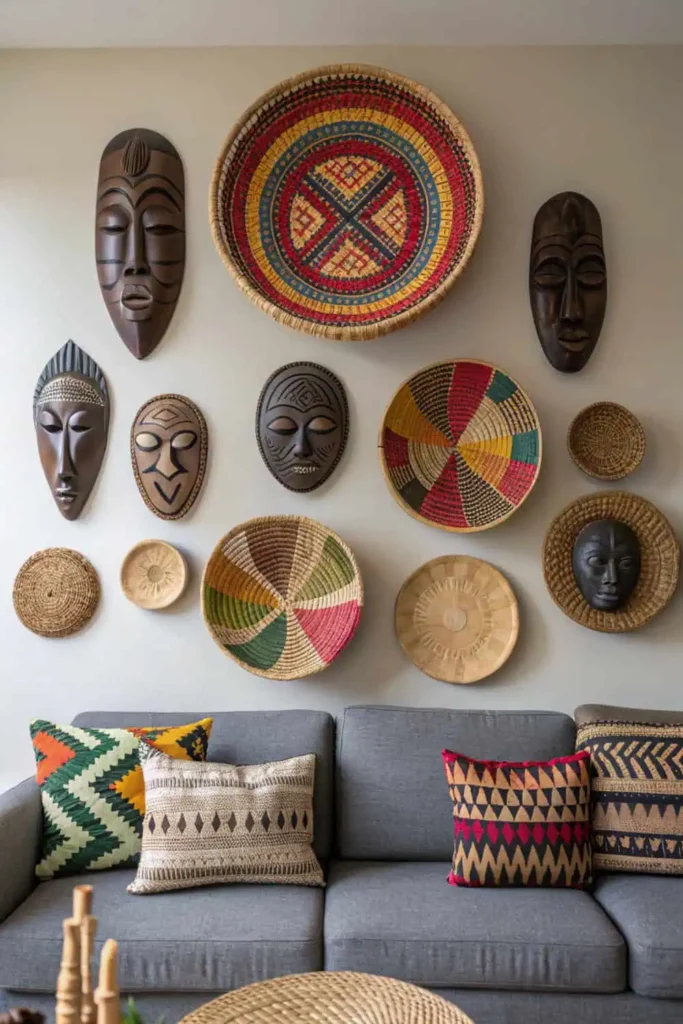 African Tribal Masks for Ethnic Home Decor