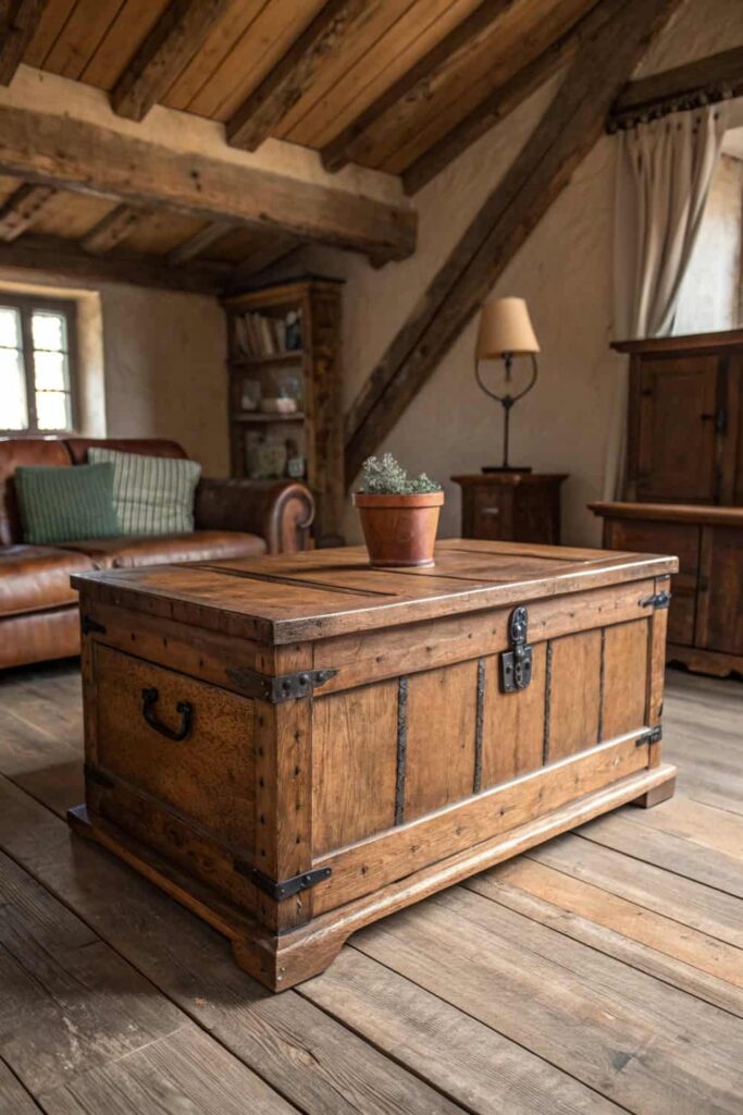 Rustic Storage Chests with Vintage Appeal