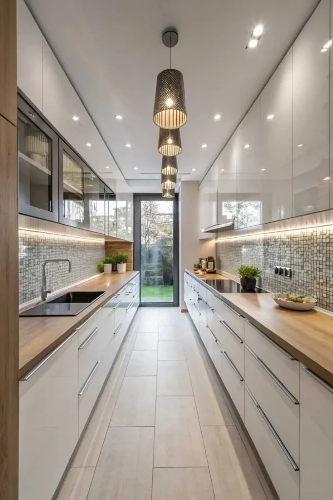 Make a clever small kitchen feel larger.