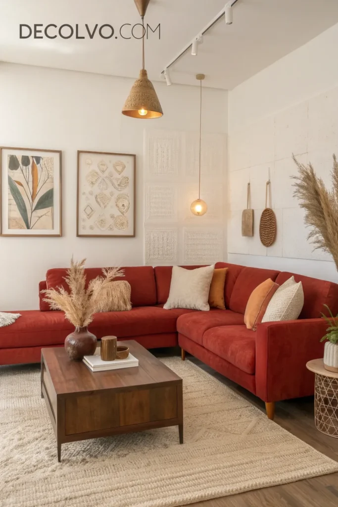 Living Room Space With  Art and Decor 