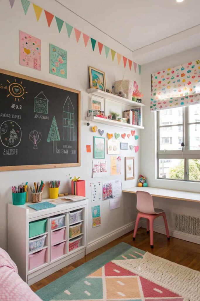 Inspiring Art-Inspired Bedroom for Girls