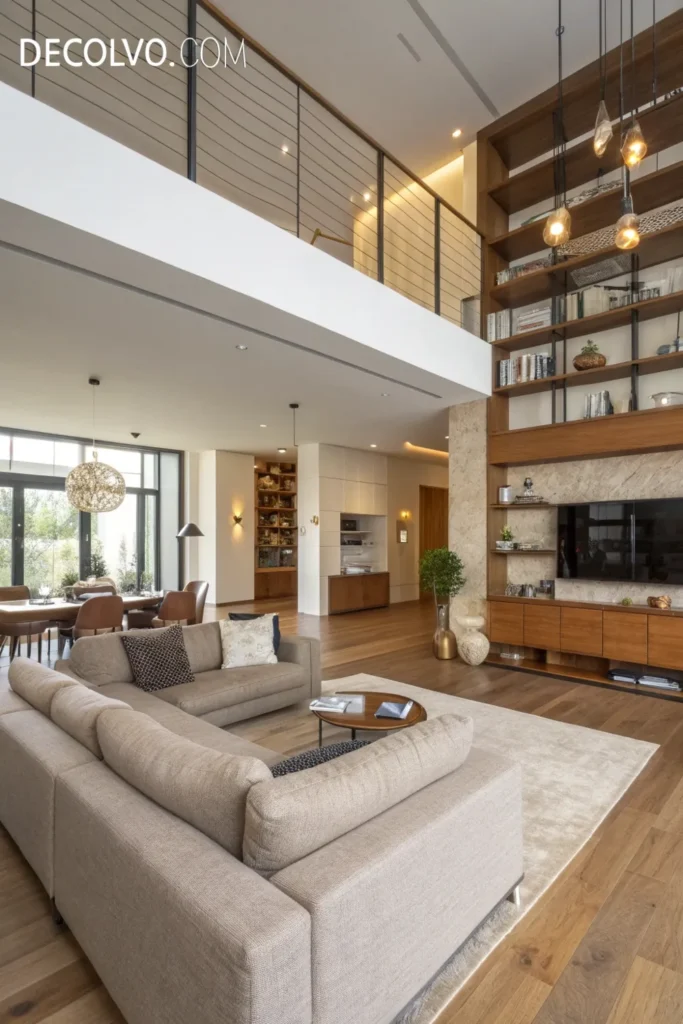 Living Room With Defined Zones