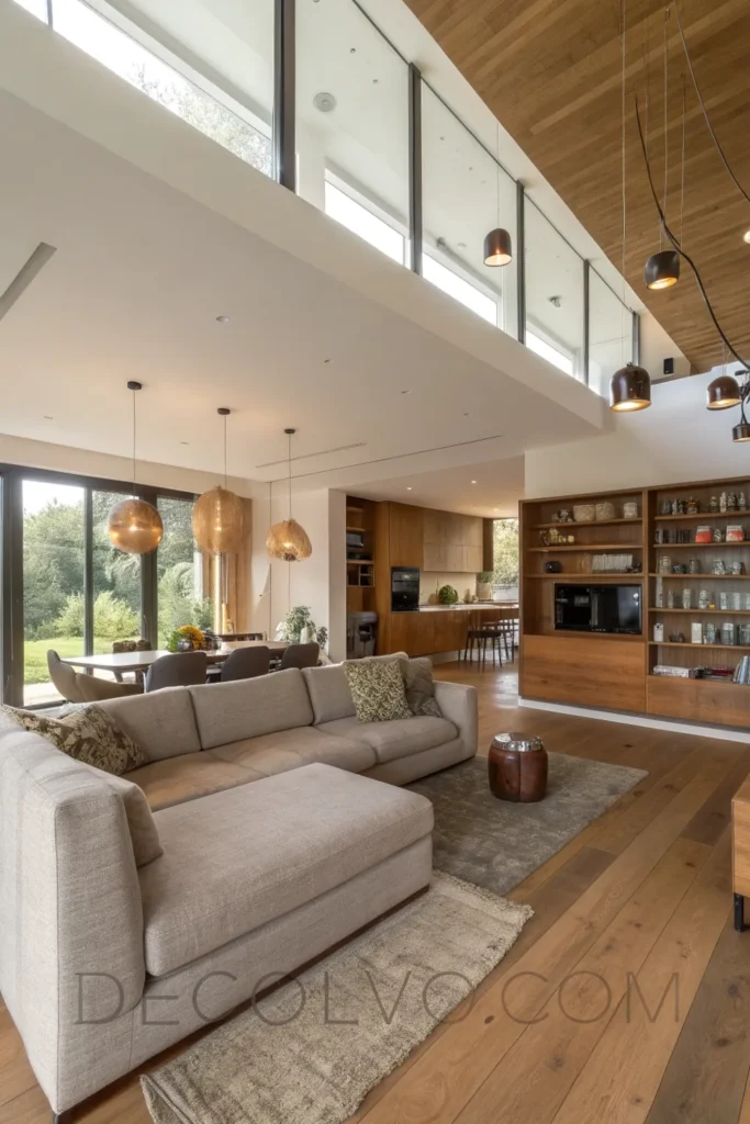 Balancing Open Spaces for Living Room