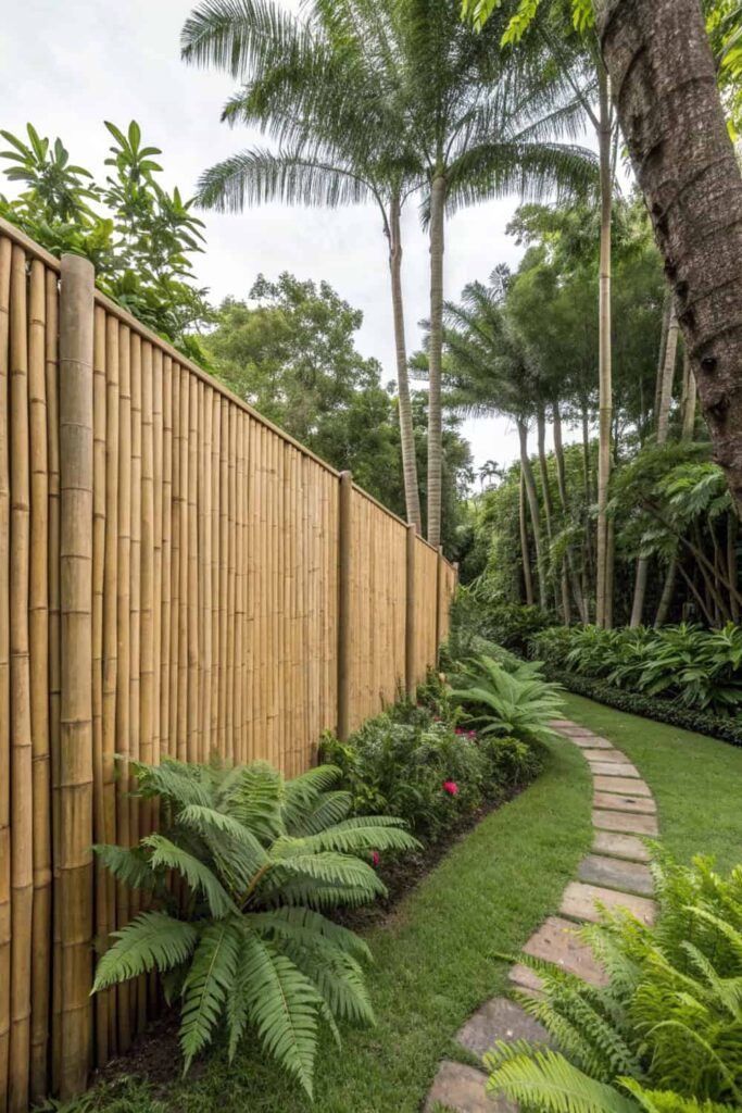 Eco-Friendly Bamboo Garden Fence