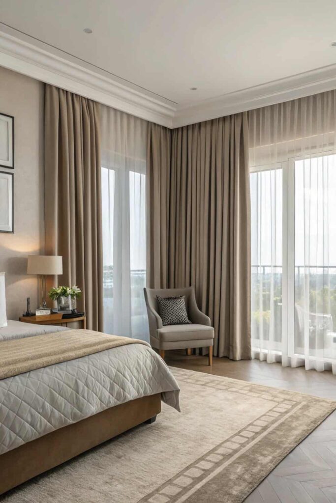 Stylish Guest Bedroom Curtain Ideas