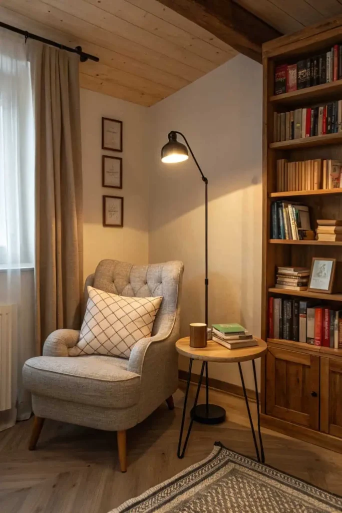 Cozy Reading Nook for Home Office