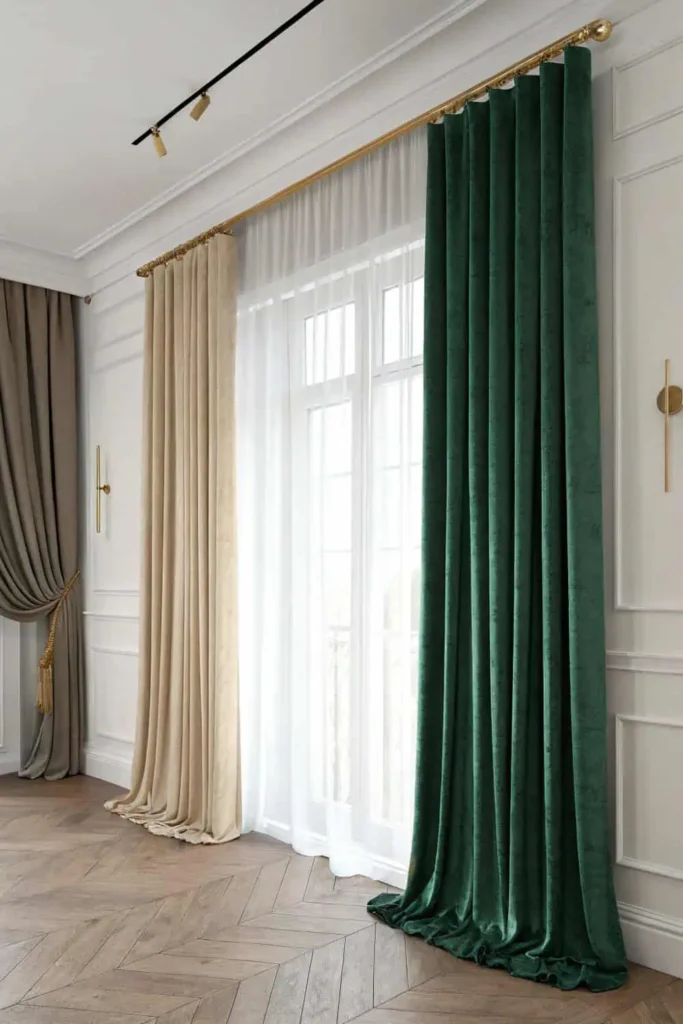 Quick living room curtains selection