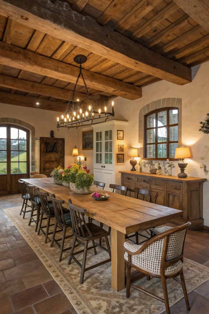 Rustic Dining Tables That Create a Warm Focal Point