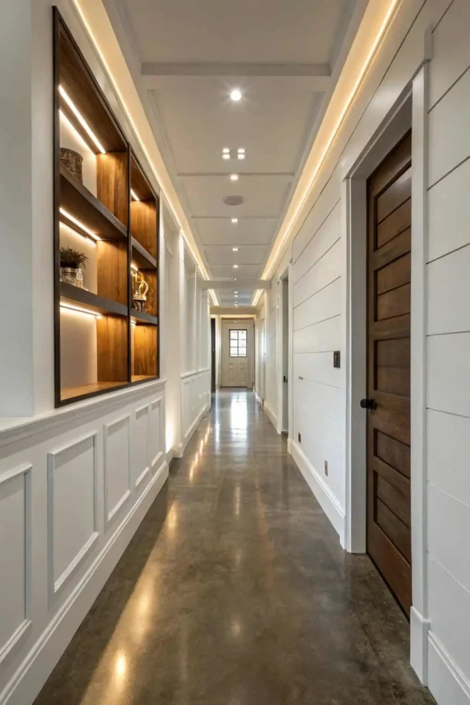 Hallway Flooring and Wall Treatments