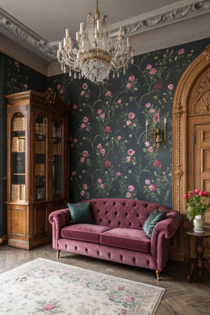 Vintage Wallpaper Ideas for Accent Walls