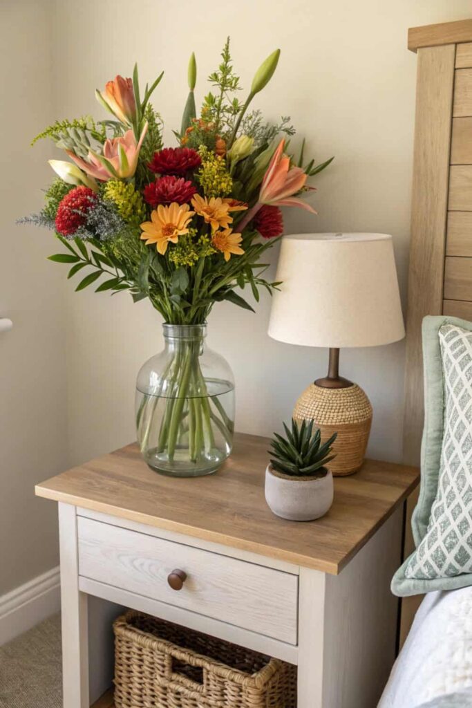 Fresh Flowers That Brighten Any Guest Bedroom