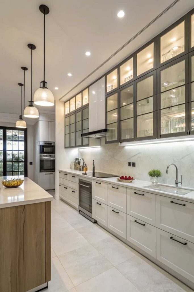 Glass Cabinet Ideas for Modern Kitchens