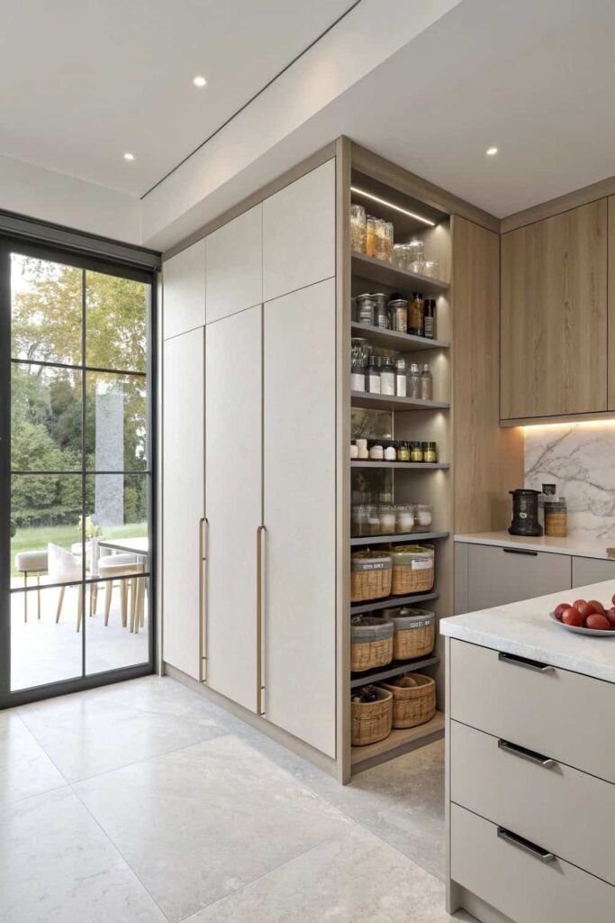 Kitchen Layouts with Concealed Storage