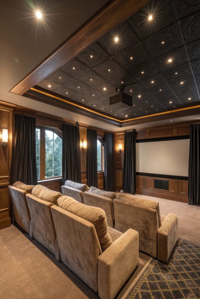 Darkening Curtains for True Theater Feel