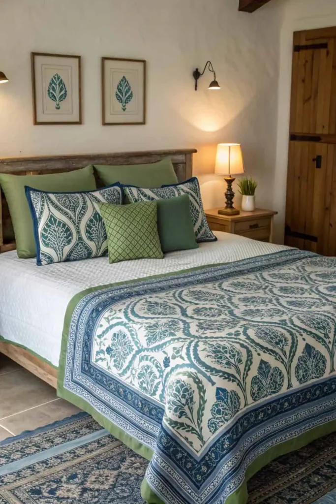 Block-Printed Textiles Ethnic Home Decor