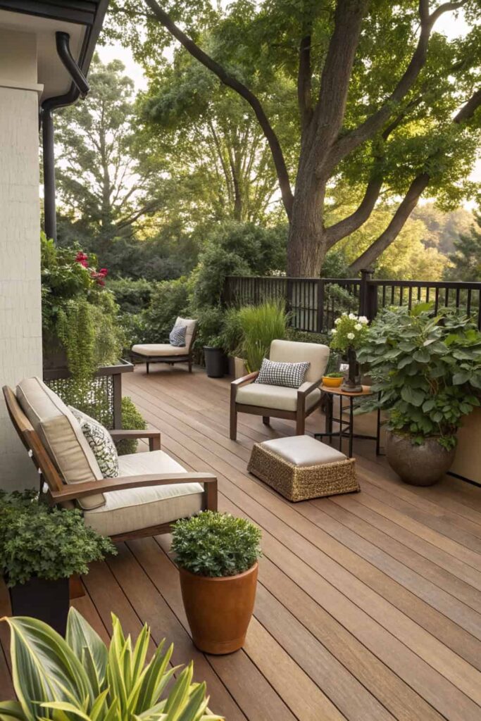 Modern Backyard Deck for Relaxation
