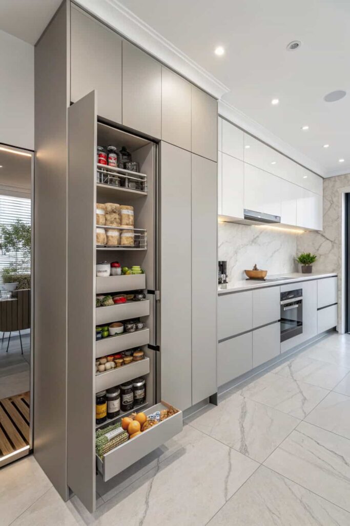 Sleek and Functional Kitchen Storage Solutions