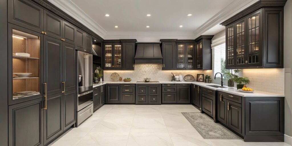 Kitchen Cabinets With Dark Mood