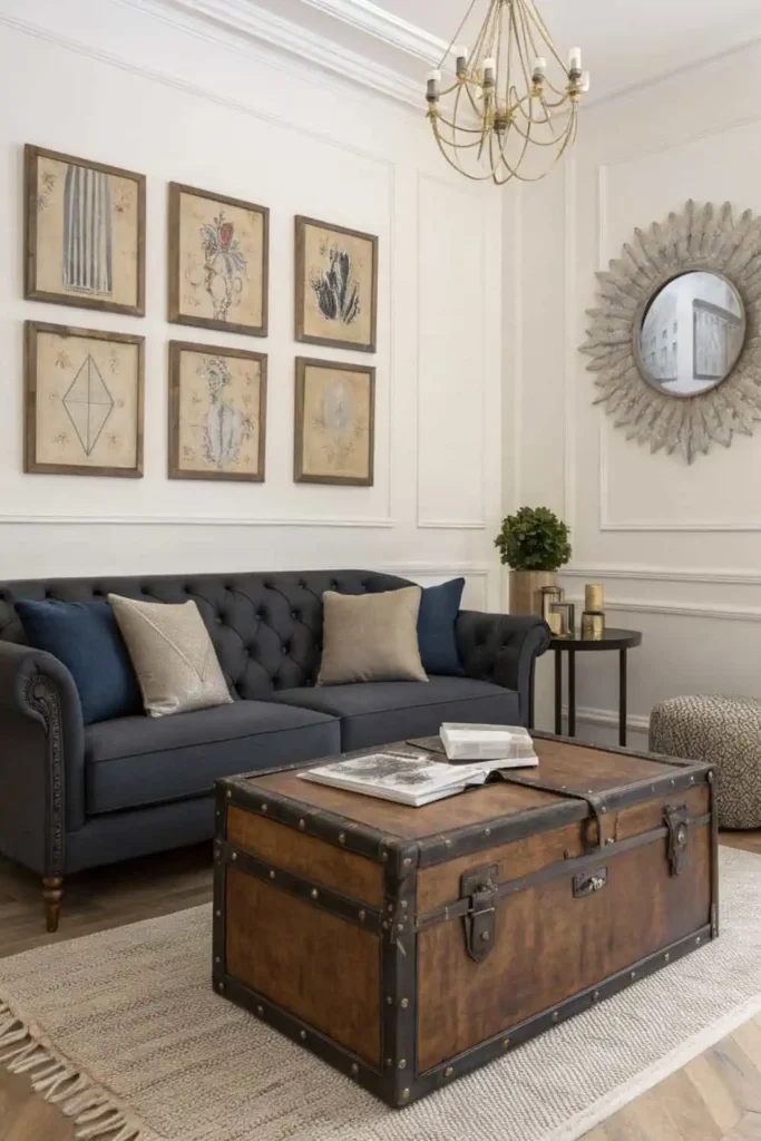 Vintage accents for an eclectic home.