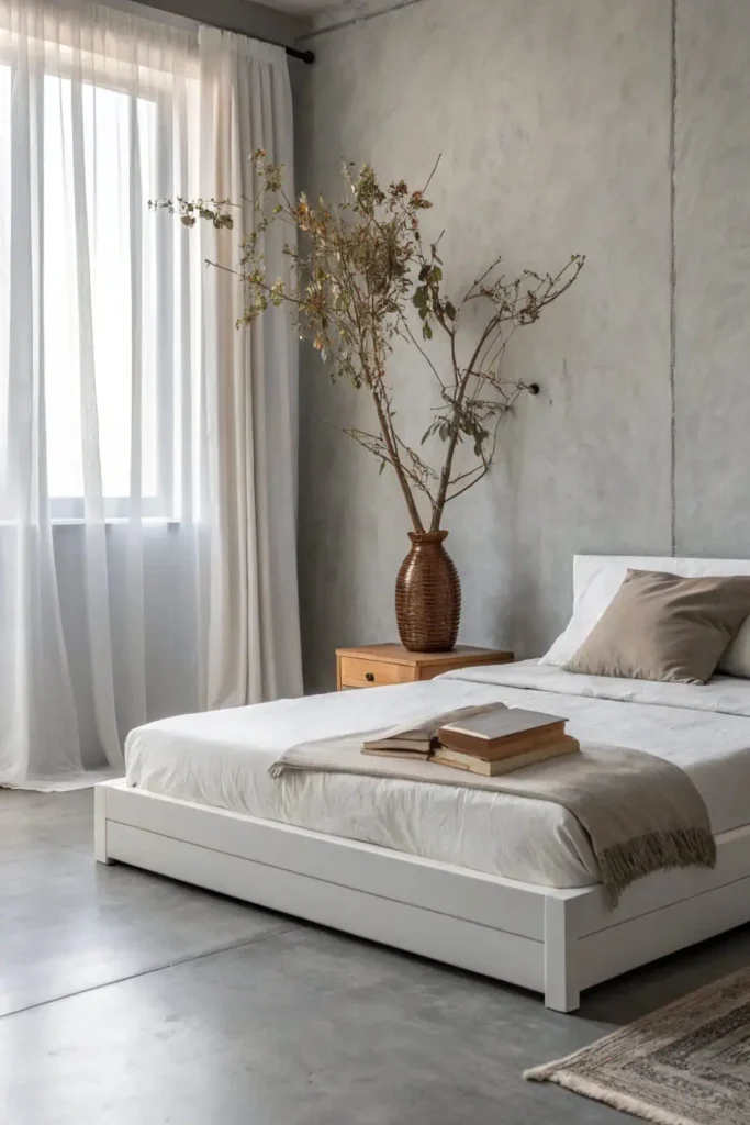 Limit Decorative Items for Minimalist Bedroom