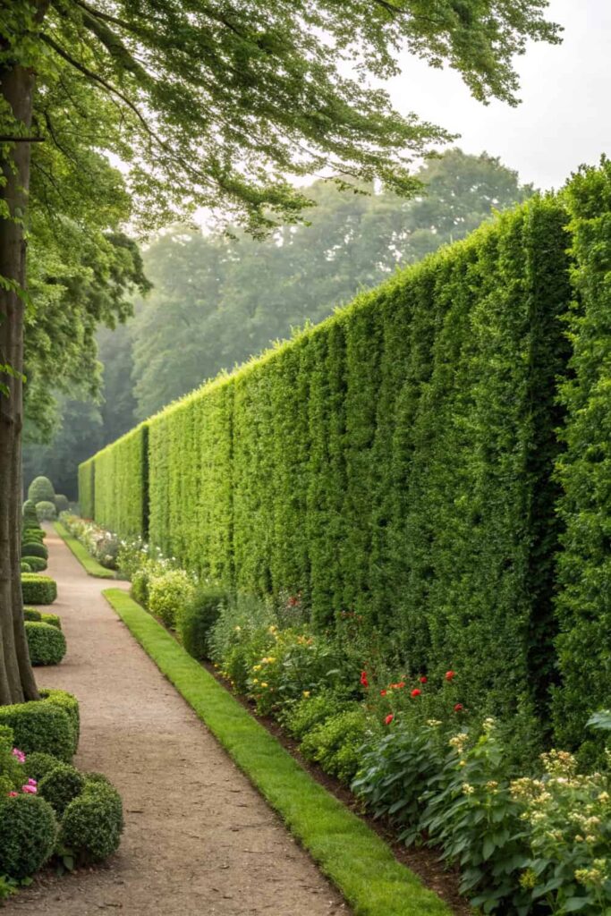 Living Green Privacy Fence Design