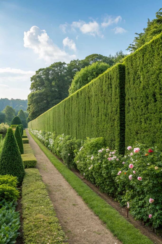 Natural Hedge Fence for Gardens