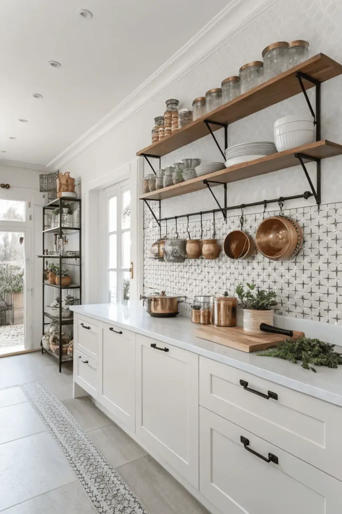 Wall-mounted clever small kitchen 