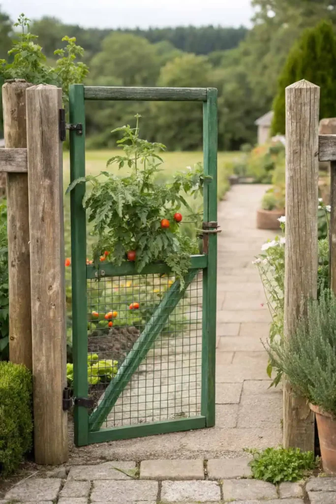 Metal Mesh Garden Gate