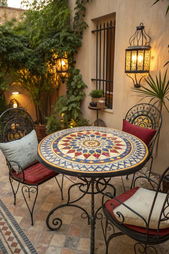 Middle Eastern Mosaic Tables Showcasing Ethnic Home Decor