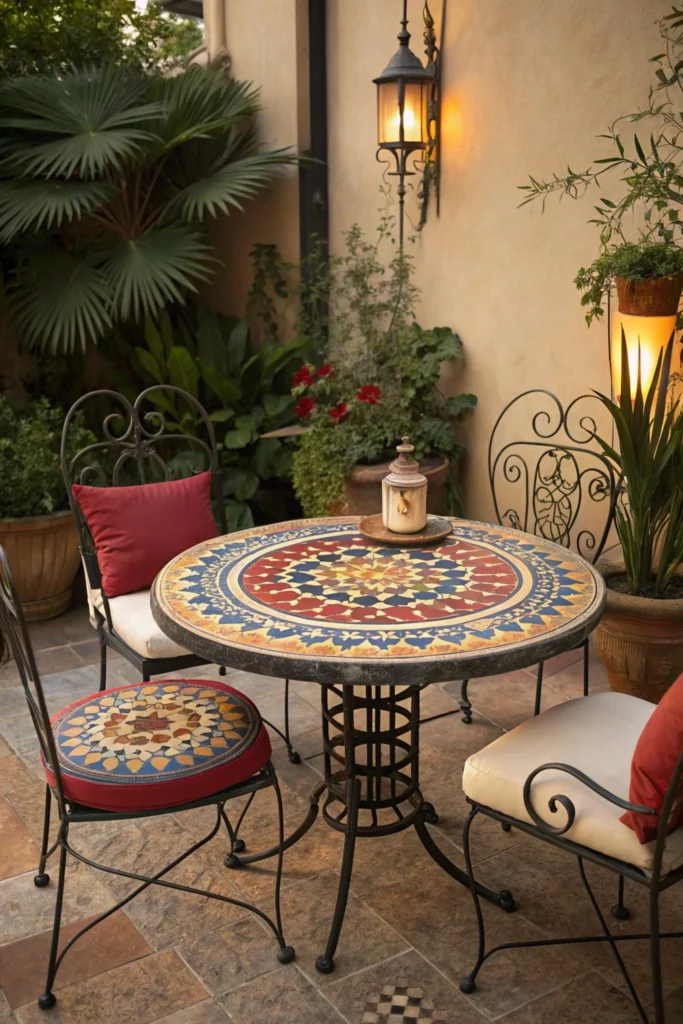 Elegant Middle Eastern Mosaic Tables for Ethnic Home Decor