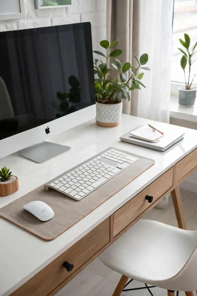 Minimalist Home O ffice Desk Setup