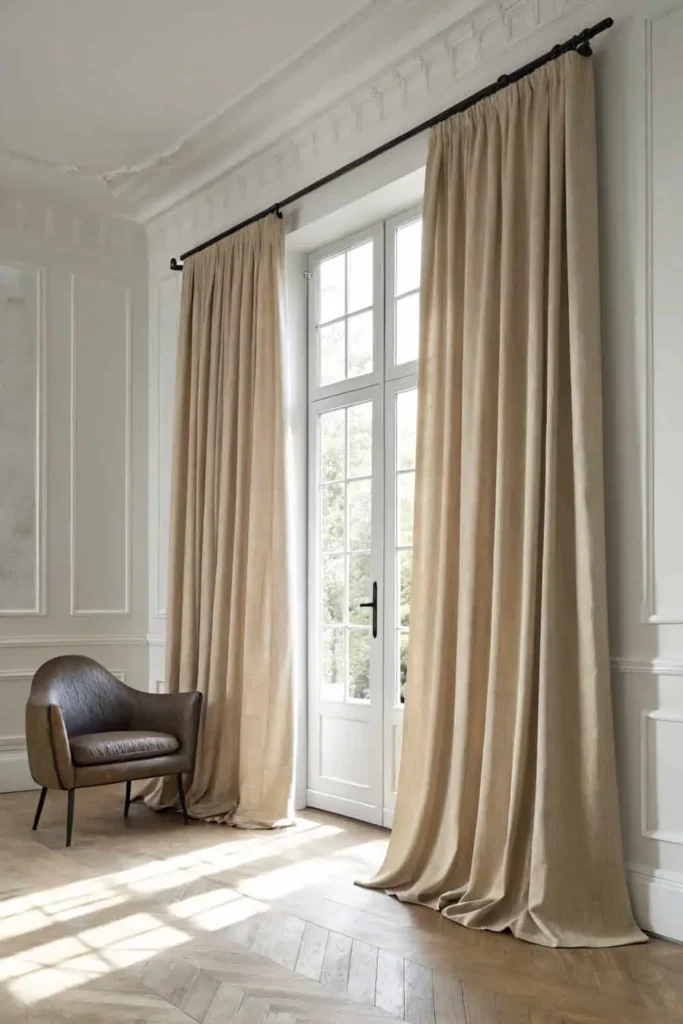 Elegant living room curtains 