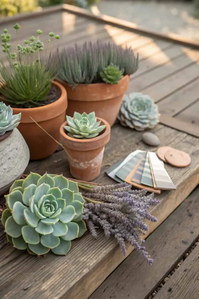 Garden Designs color palette ideas