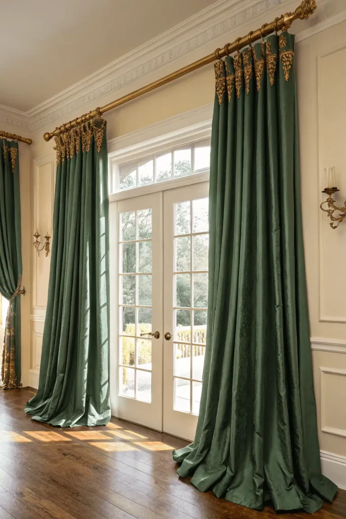  Antique living room curtains