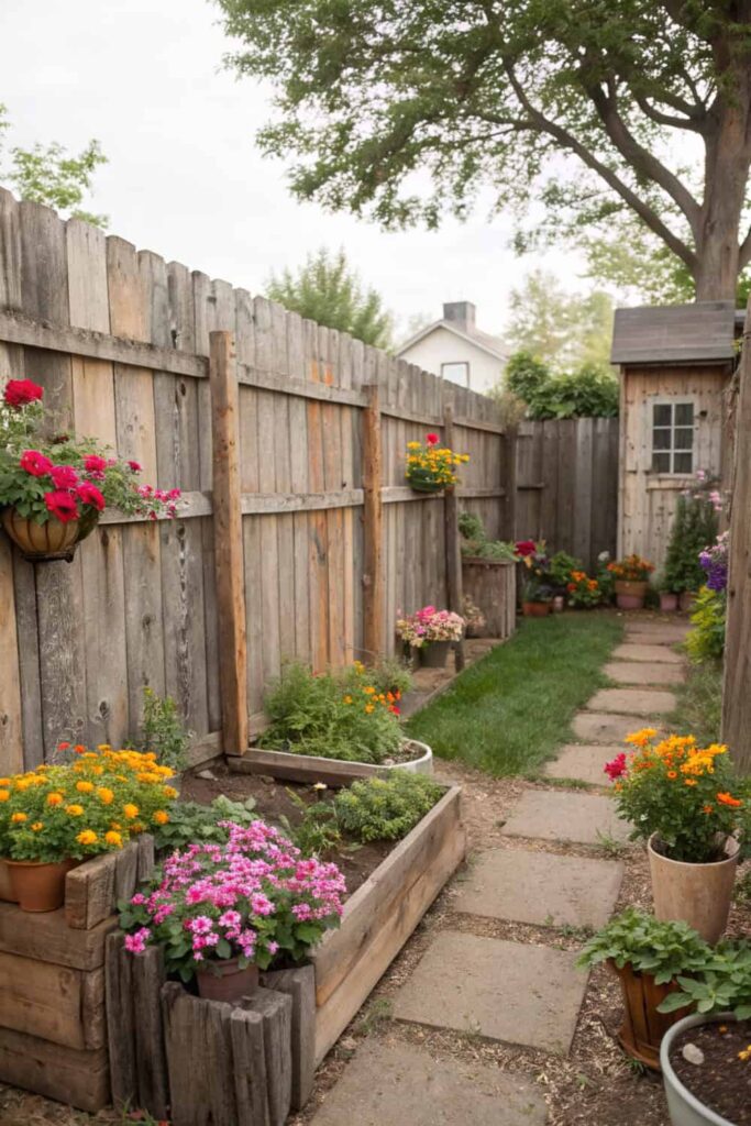 Reclaimed Wood Fence Design
