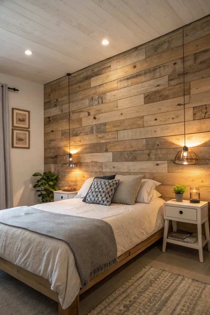 Reclaimed Wood Panels for Rustic Walls